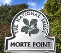 National Trust sign for Morte Point