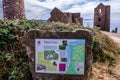 National Trust sign for Wheal Coates Royalty Free Stock Photo