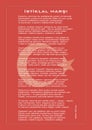 National Turkish istiklal marsh as independence anthem vector poster with text