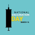 National Vaccination Day 3D Illustration