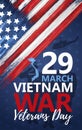 National vietnam war veterans day banner