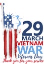 National vietnam war veterans day banner