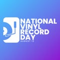 National Vinyl Record day, August 12