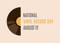 National Vinyl Record Day vector