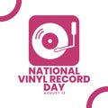 National Vinyl Record day poster, August 12