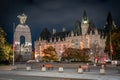 National War Memorial, flags half-mast, Remembrance Day, Ottawa, Ontario, Canada