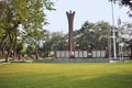 The National War Museum built in 1997. Memorial for Indian war heroes established by citizens of Pune Royalty Free Stock Photo