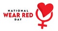 National Wear Red Day February 2th Royalty Free Stock Photo