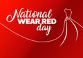 National wear red day holiday Royalty Free Stock Photo