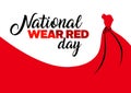 National wear red day holiday Royalty Free Stock Photo