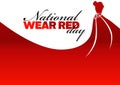 National wear red day holiday Royalty Free Stock Photo