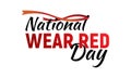 National wear red day Royalty Free Stock Photo