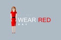 National wear red day Royalty Free Stock Photo