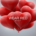 National wear red day Royalty Free Stock Photo