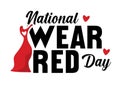 National Wear Red Day Royalty Free Stock Photo