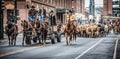 National Western Stock Show Parade Royalty Free Stock Photo