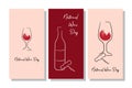 National Wine Day. Holiday concept. Template for background, banner, card, poster with text inscription