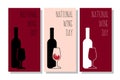 National Wine Day. Holiday concept. Template for background, banner, card, poster with text inscription