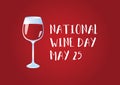 National Wine Day vector