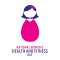 National women health and fitness poster design