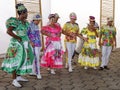 Maceio, Brazil, artists in national costumes.