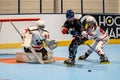 National women's elite league inline hockey game held at the Kamikazes Arena track of the Laura Oter Royalty Free Stock Photo