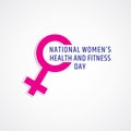 National women`s health and fitness day Royalty Free Stock Photo