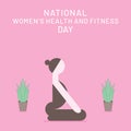 National women`s health and fitness day Royalty Free Stock Photo
