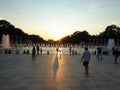 The National World War II Memorial at night Royalty Free Stock Photo