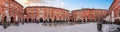 Nationale square and its water mirror in autumn in Montauban, in Tarn et Garonne, in Occitanie, France Royalty Free Stock Photo