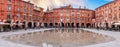 Nationale square and its water mirror in autumn in Montauban, in Tarn et Garonne, in Occitanie, France Royalty Free Stock Photo