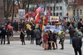 Nationalist rally, Lithuania, Vilnius Royalty Free Stock Photo