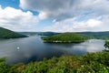 Nationalpark Eifel Achen in Germany - View on the lake at Rurtalsperre Schwammenauel