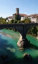 Ponte del Diavolo in Natisone river in Cividale del Friuli in Udine in Italy in Autumn