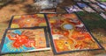 Native Aboriginal arts at the market in Alice Springs, Australia