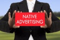 Native advertising