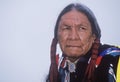 A Native American Cherokee elder at an Intertribal Powwow, Ojai, CA Royalty Free Stock Photo