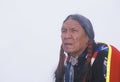 A Native American Cherokee elder at an Intertribal Powwow, Ojai, CA Royalty Free Stock Photo