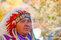 Native American Cherokee in Smoky Mountains at Fall III