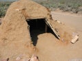 Native American Clay Hut at Grand Canyon West Rim in Northwestern Arizona Royalty Free Stock Photo