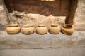 Native American Clay Pots In National Park Royalty Free Stock Photo