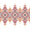 Native American ethnic diamond-shaped geometric seamless pattern Royalty Free Stock Photo