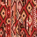 Native American fabric patchwork wallpaper