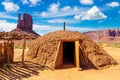 Native american hogans at Monument Valley Royalty Free Stock Photo