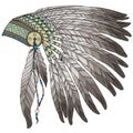 Native American Indian chief headress