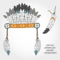 Native American indian headdress Royalty Free Stock Photo