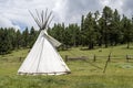 Native American Indian Teepee Tent Royalty Free Stock Photo