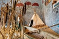 Native american indians lifestyle in museum