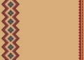 Native american pattern. Boho, ethnic tribal background with copy space for text. For brochure, restaurant menu. Cinco de Mayo