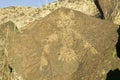 Native American petroglyphs at Petroglyph National Monument, outside Albuquerque, New Mexico Royalty Free Stock Photo